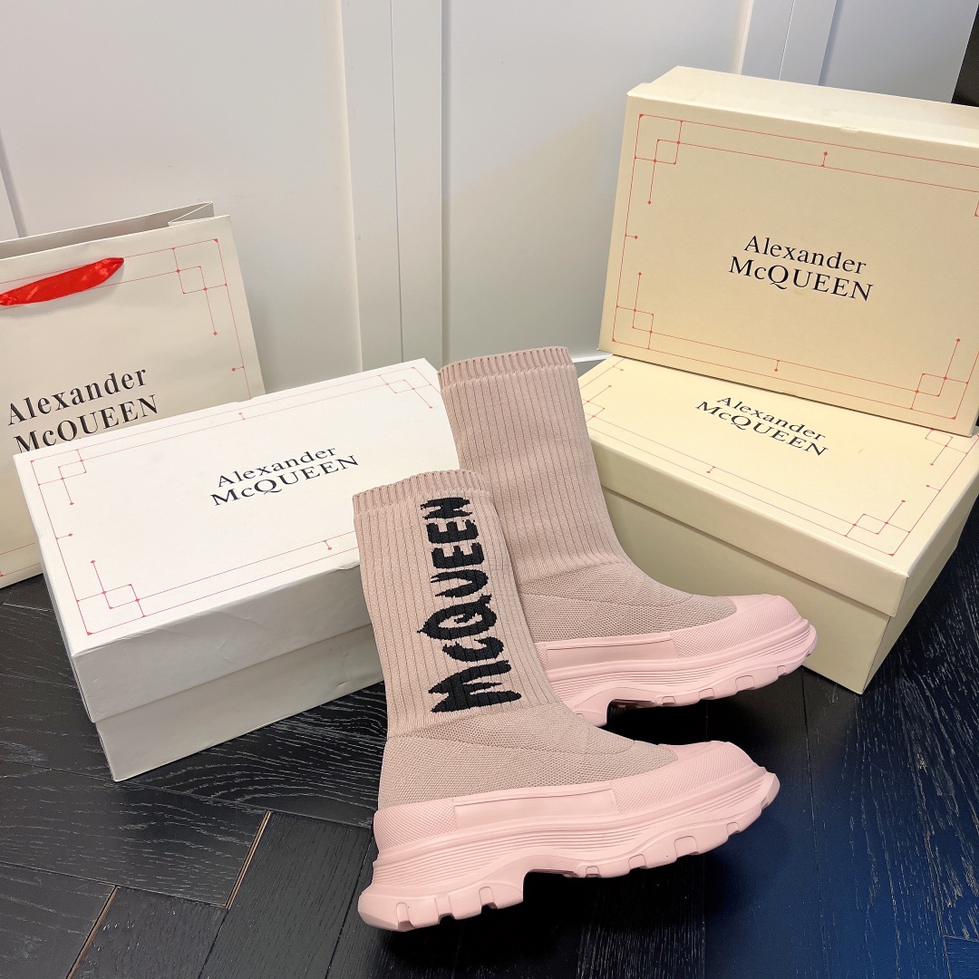 Alexander McQueen women sneakers sock boots 