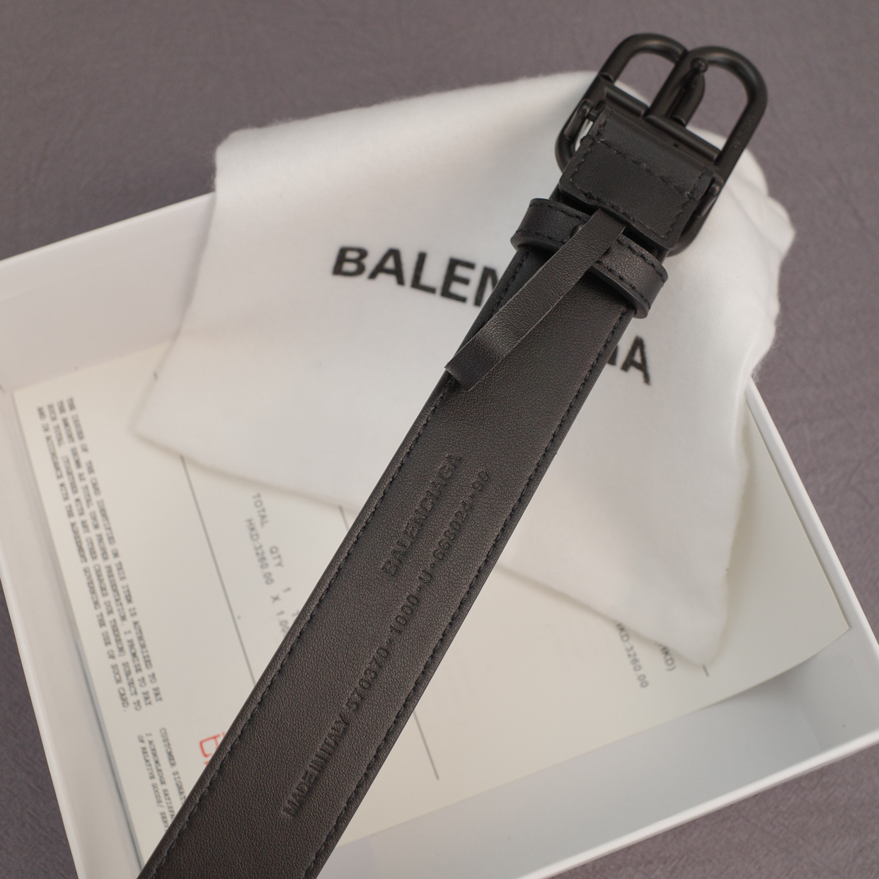 BA Women Dumb Black Buckle Leather belt