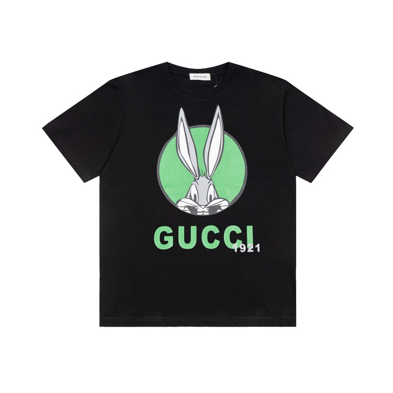 Gucci Summer New Design Cute Rabbit Printed Women and Men T-shirt