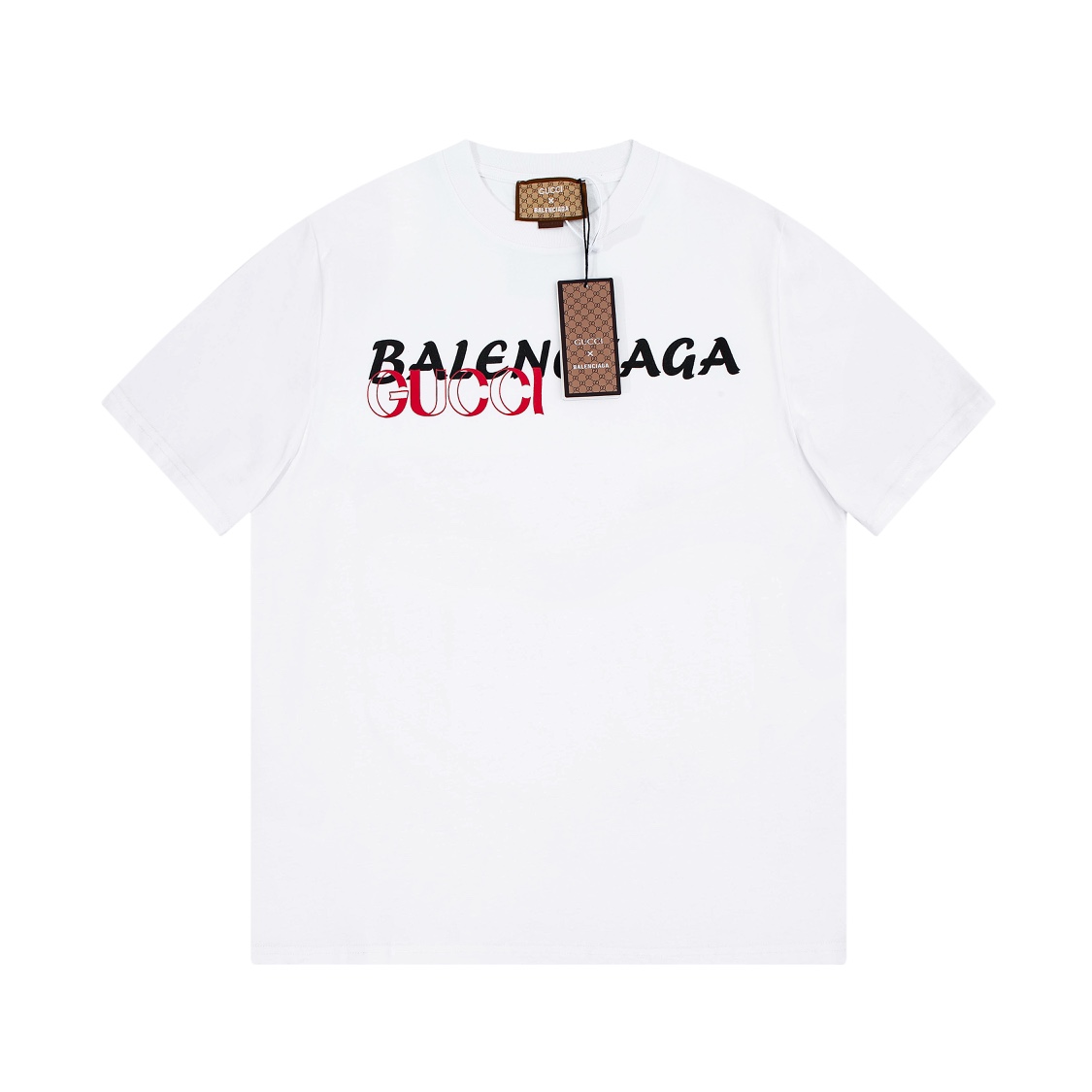 Gucci & Balenciaga Big Logo Printed 2023 Hot Spring Summer Classic T-shirt