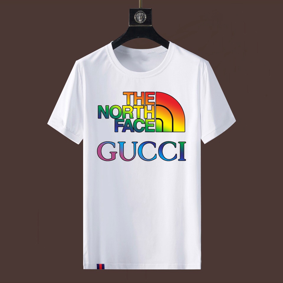2023 Summer Fashion Show Gucci & The North Face Cotton Breathable Unisex T-shirt
