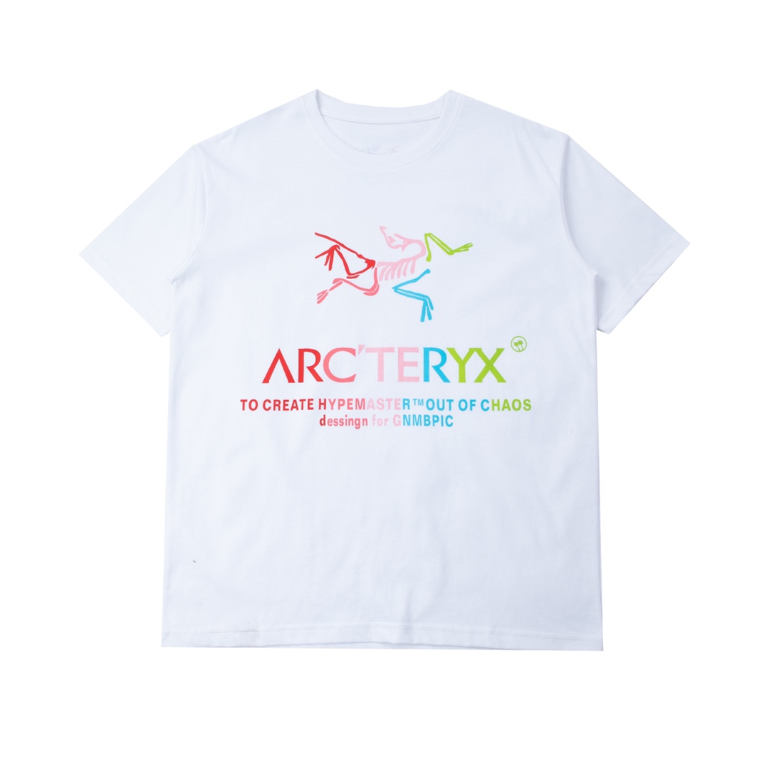 Ayc Teryx Colorful Logo Printed Women and Men Leisure T-shirt