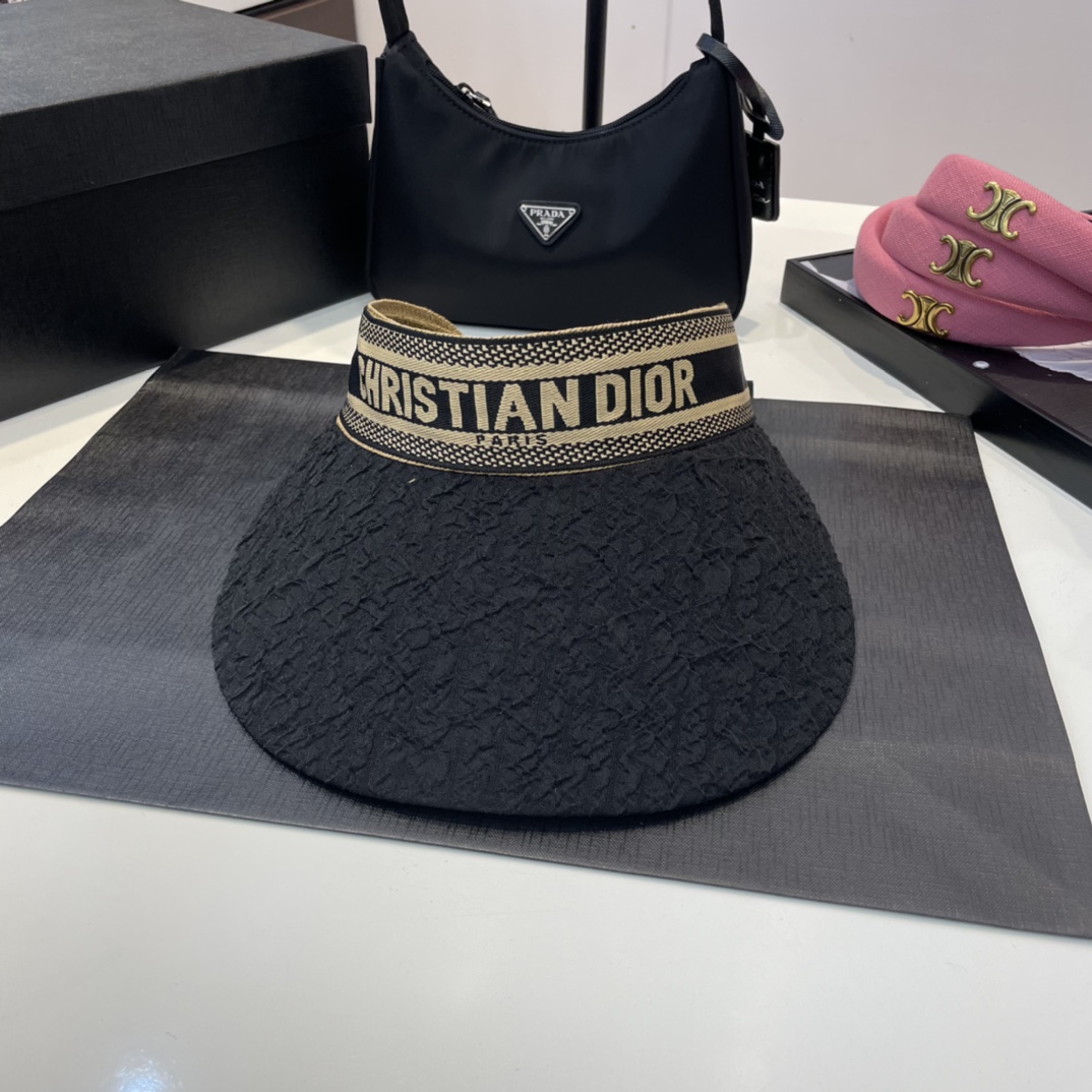 Dior fashion breathable hairband empty top hats
