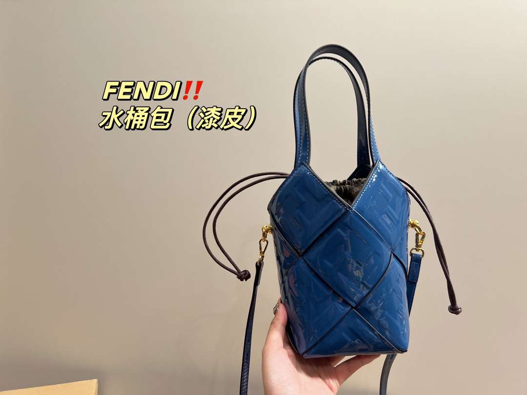 Fendi bucket bag (patent leather)