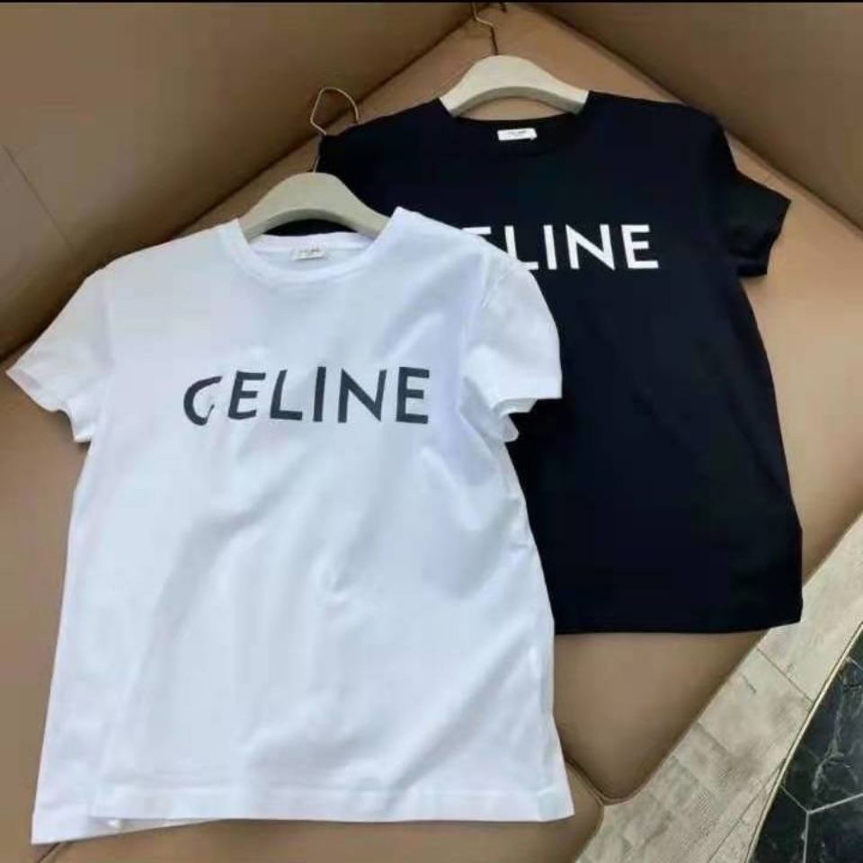 Celine 2023 Summer New Design Cotton Comfortable Unisex Leisure T-shirt