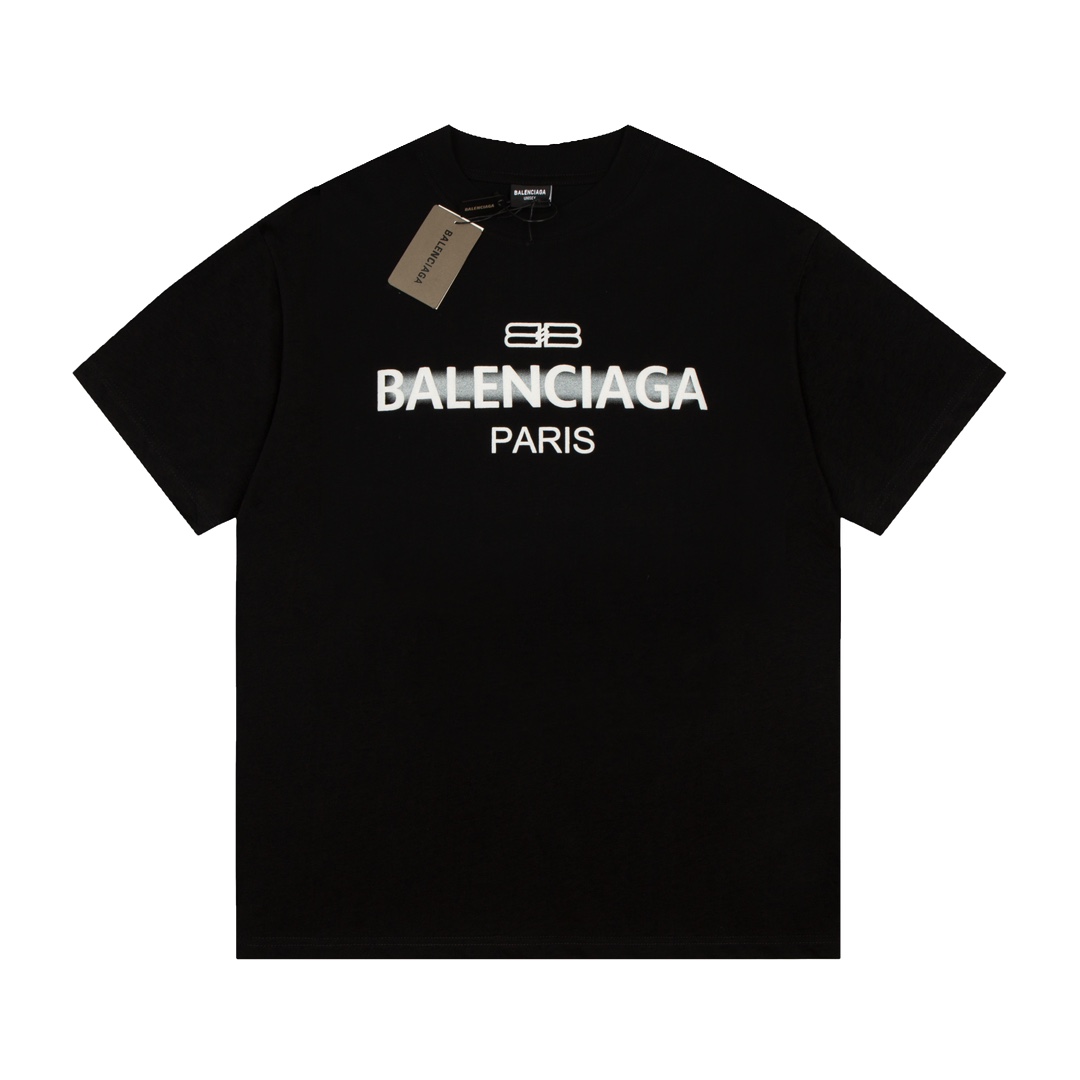 Balenciaga Letter Graffiti Short Sleeve T-shirt