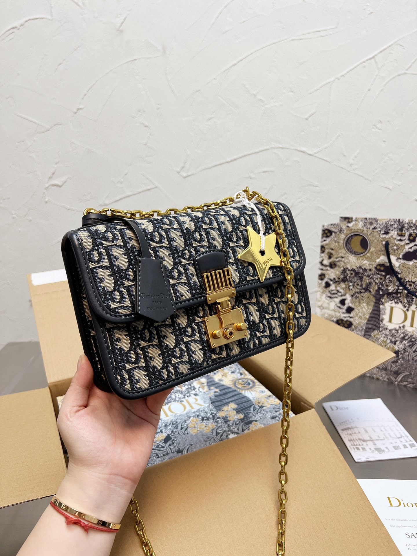 Dior Addict Shoulder Bags Metal Chain Bags