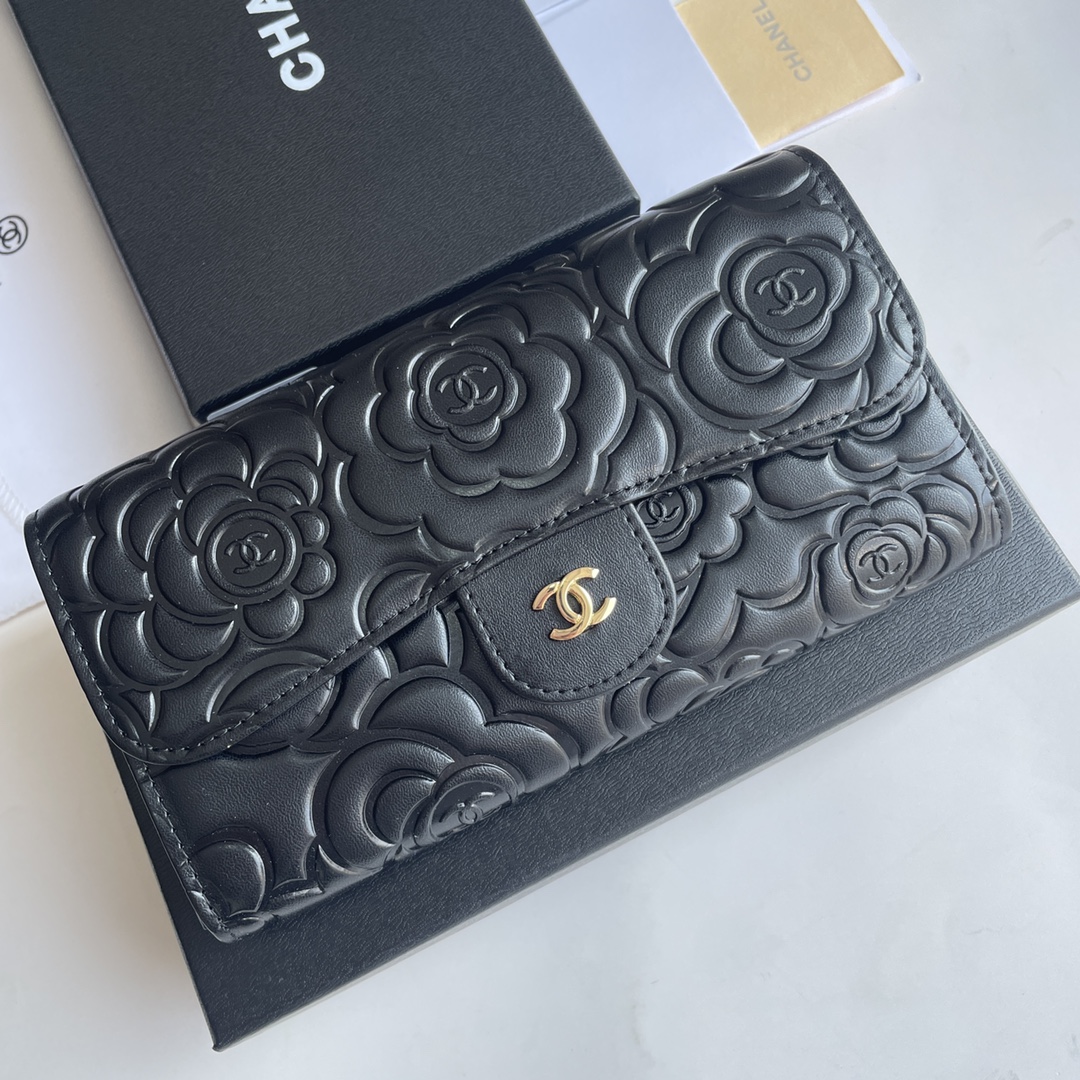 Chanel Classic Camellia Wallet