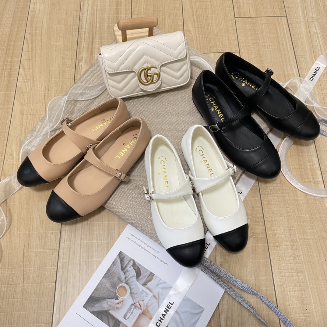 Chanel strap buckle Mary Jane shoes Casual flats 