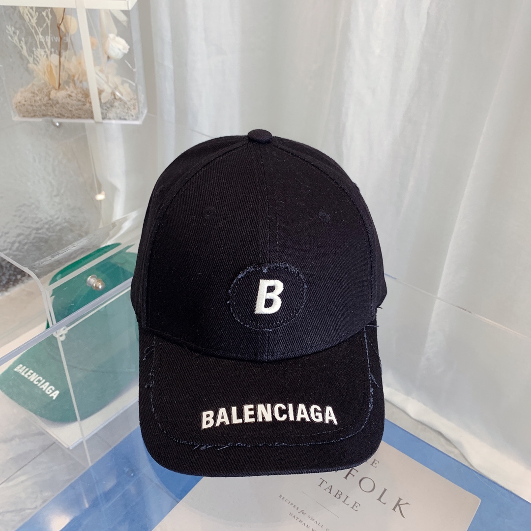 Balenciaga applique letter printing baseball cap (unisex）