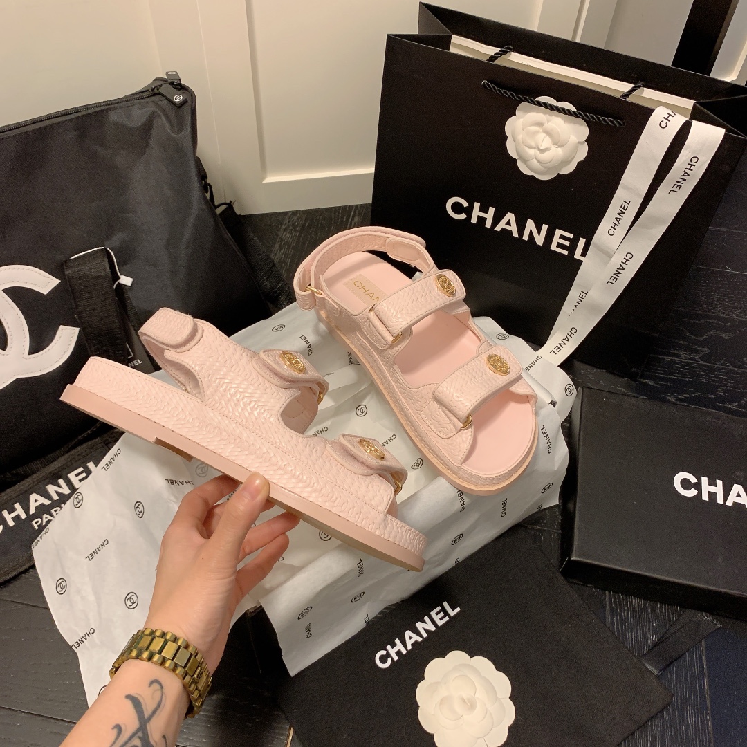 Chanel Early Spring Velcro Sandals
