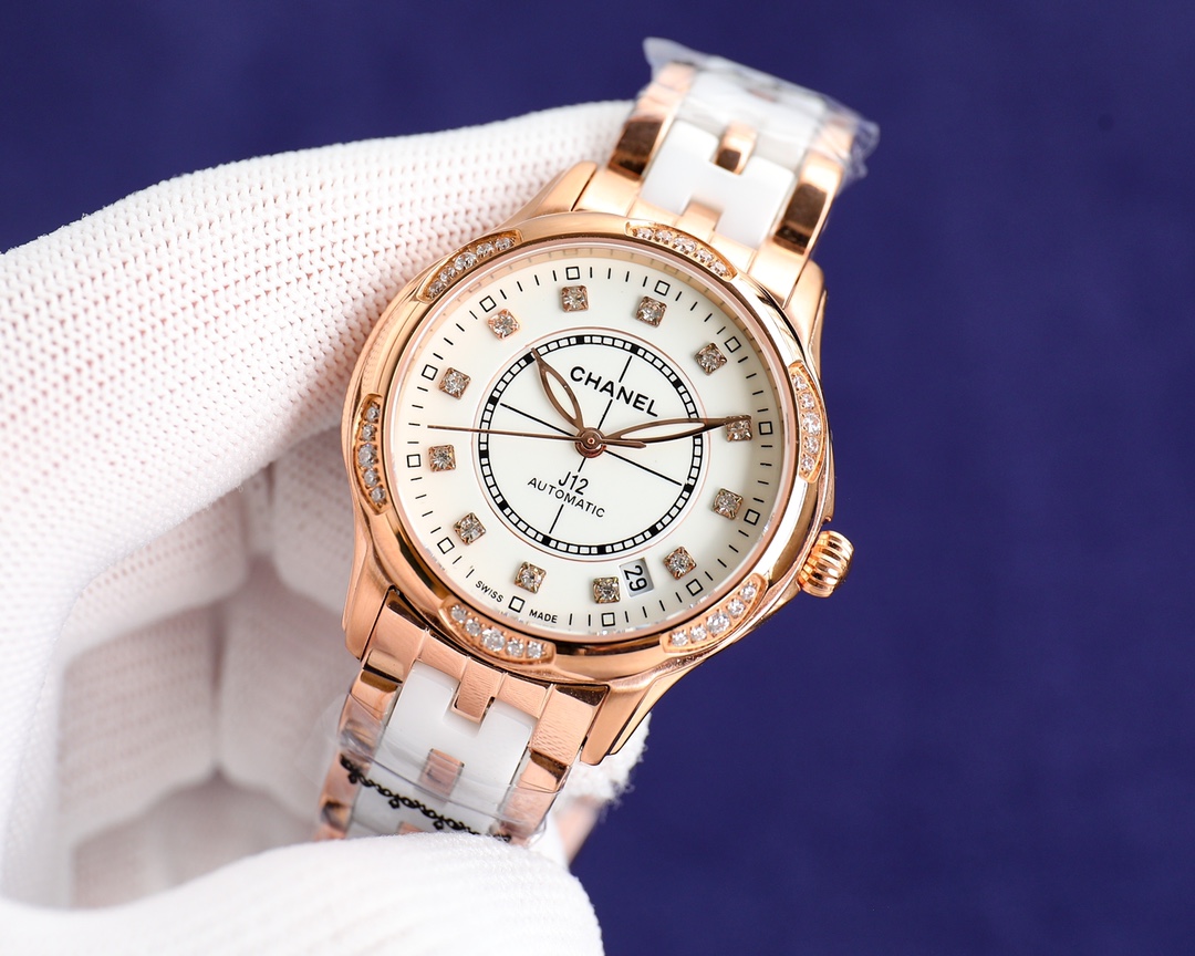 Chanel Wrist Watch Ceramic Watchband Elegant Fashion