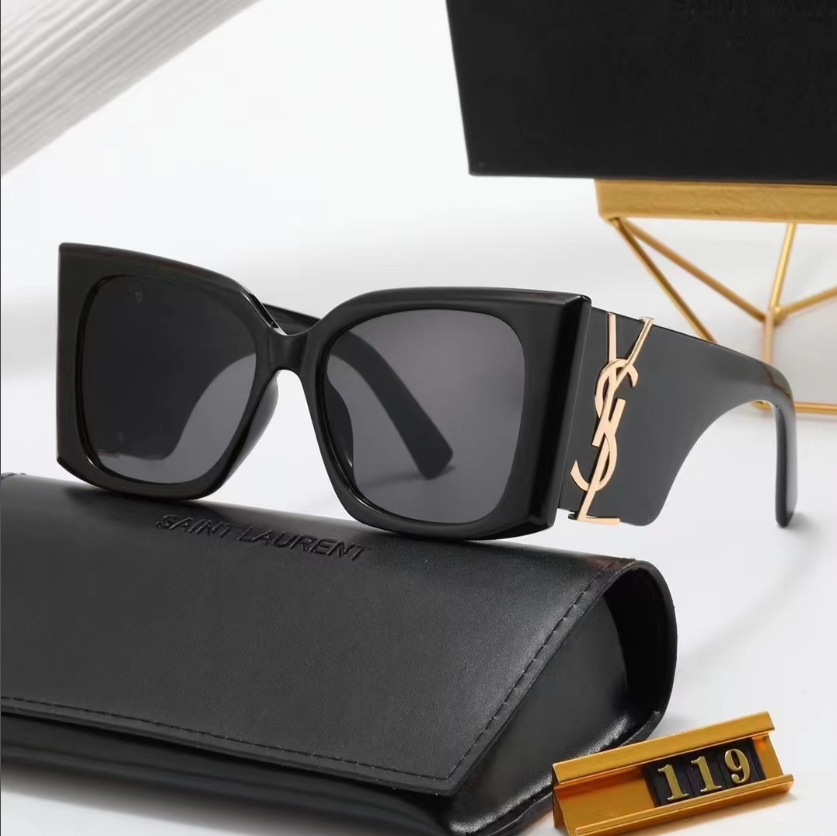 YSL fashion thick frame sunglasses