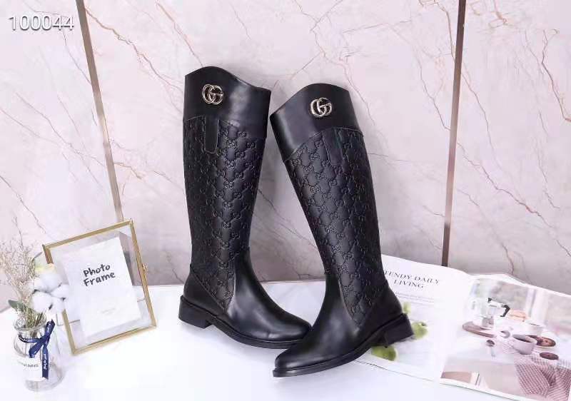 Gucci Embossed Internal Zipper 16 Inch Boots