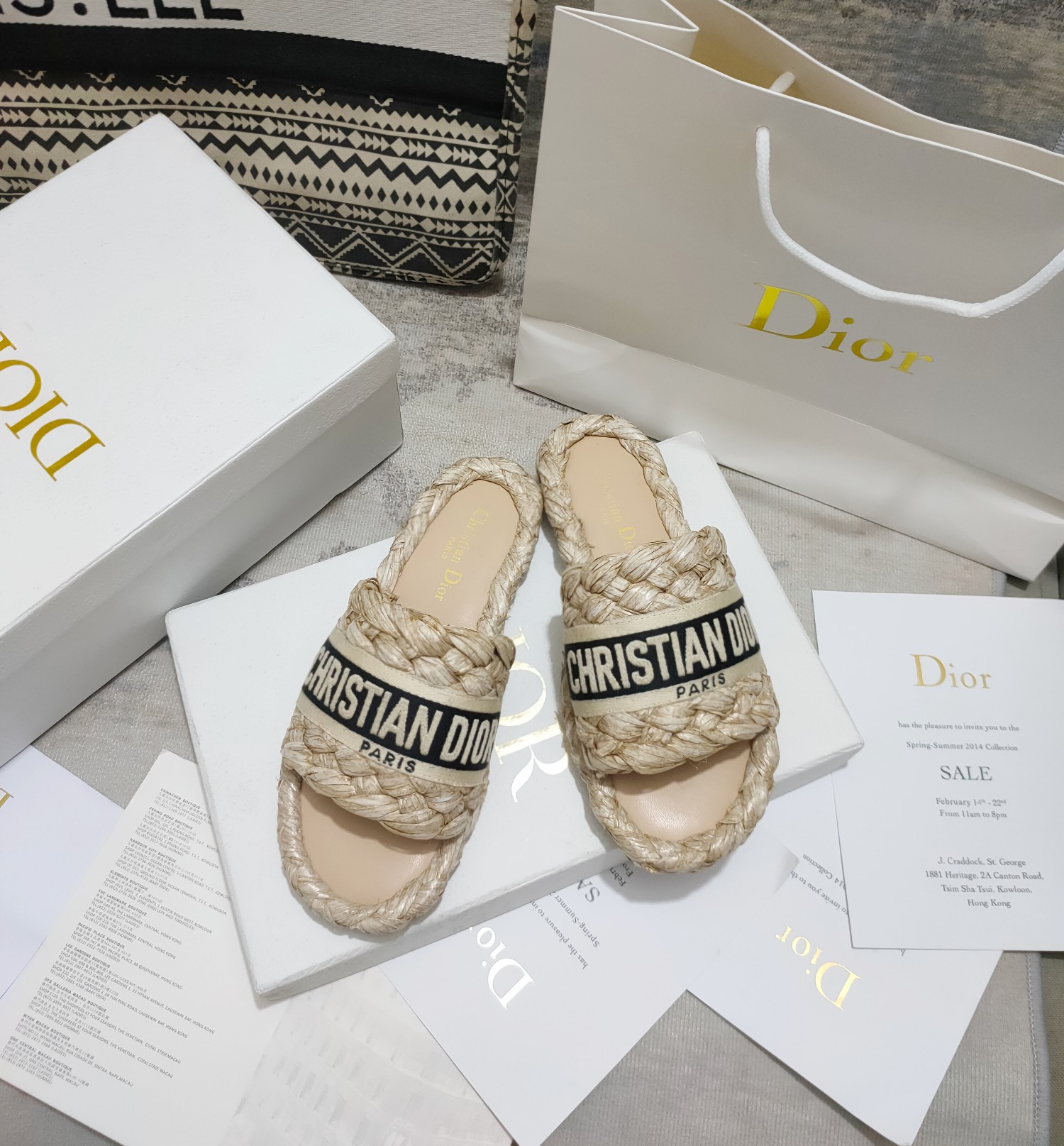 Dior cotton sandals