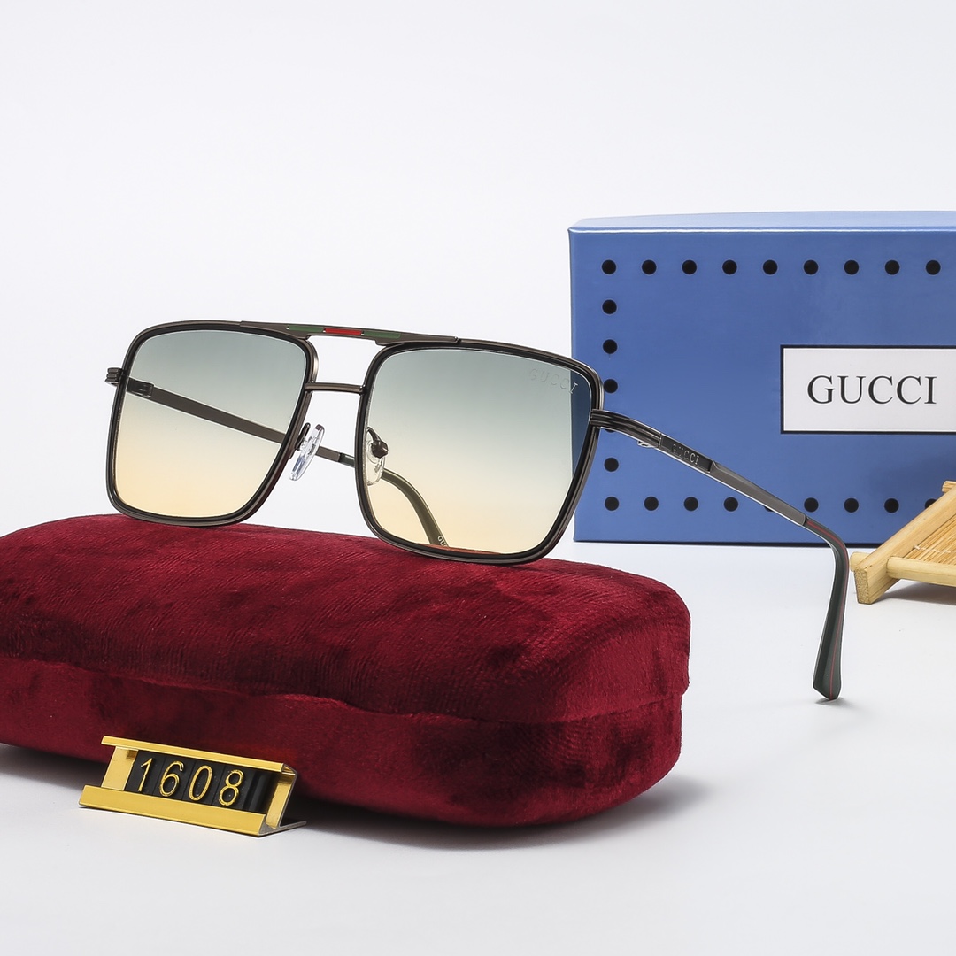 Gucc Fashion wowen Vintage Sunglasses