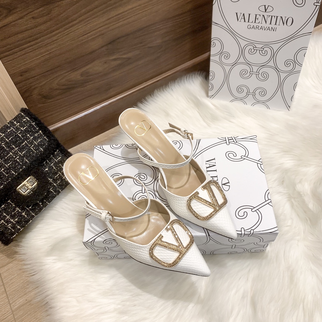Valentino Big V Buckle Sandals