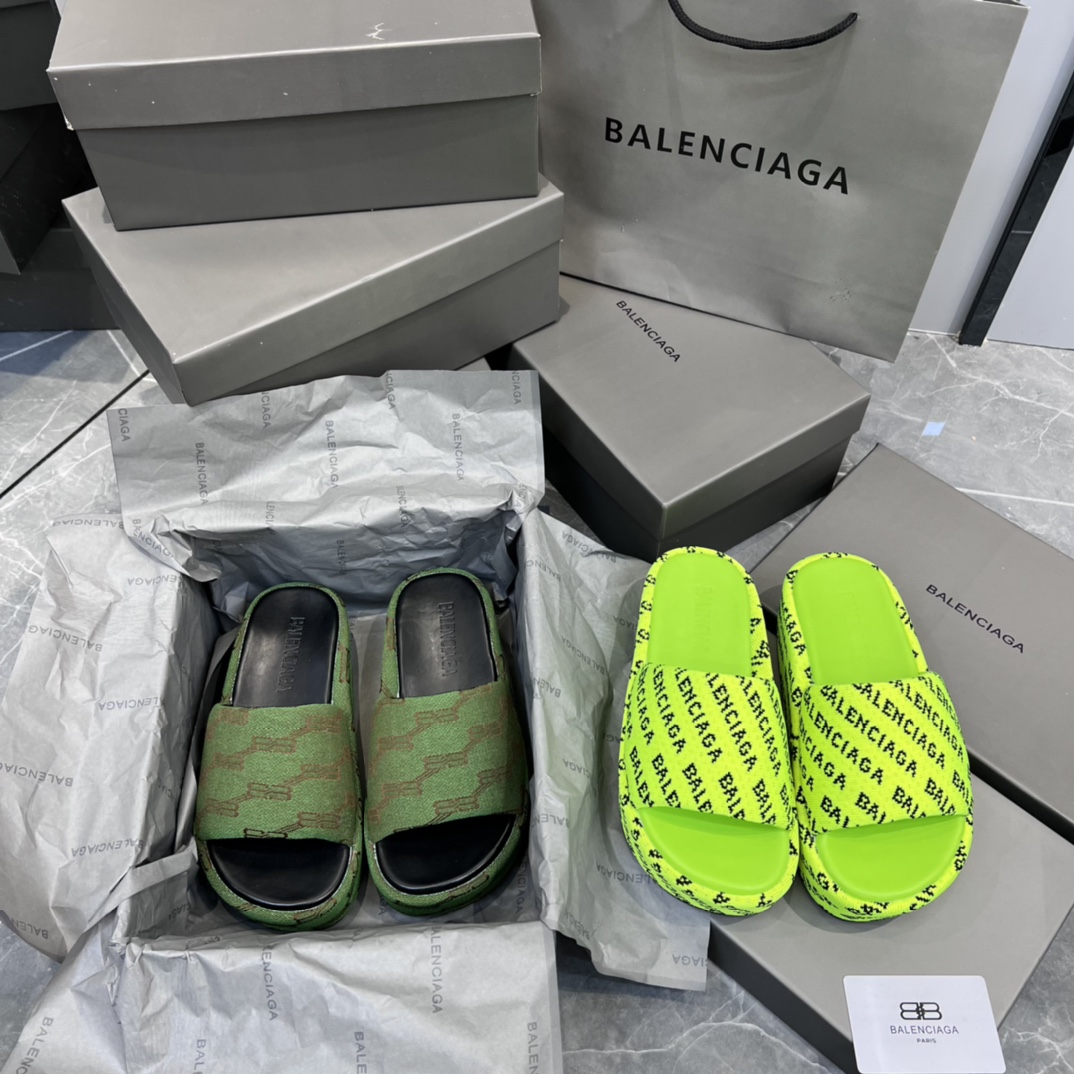 2023 spring and summer Balenciaga platform slippers