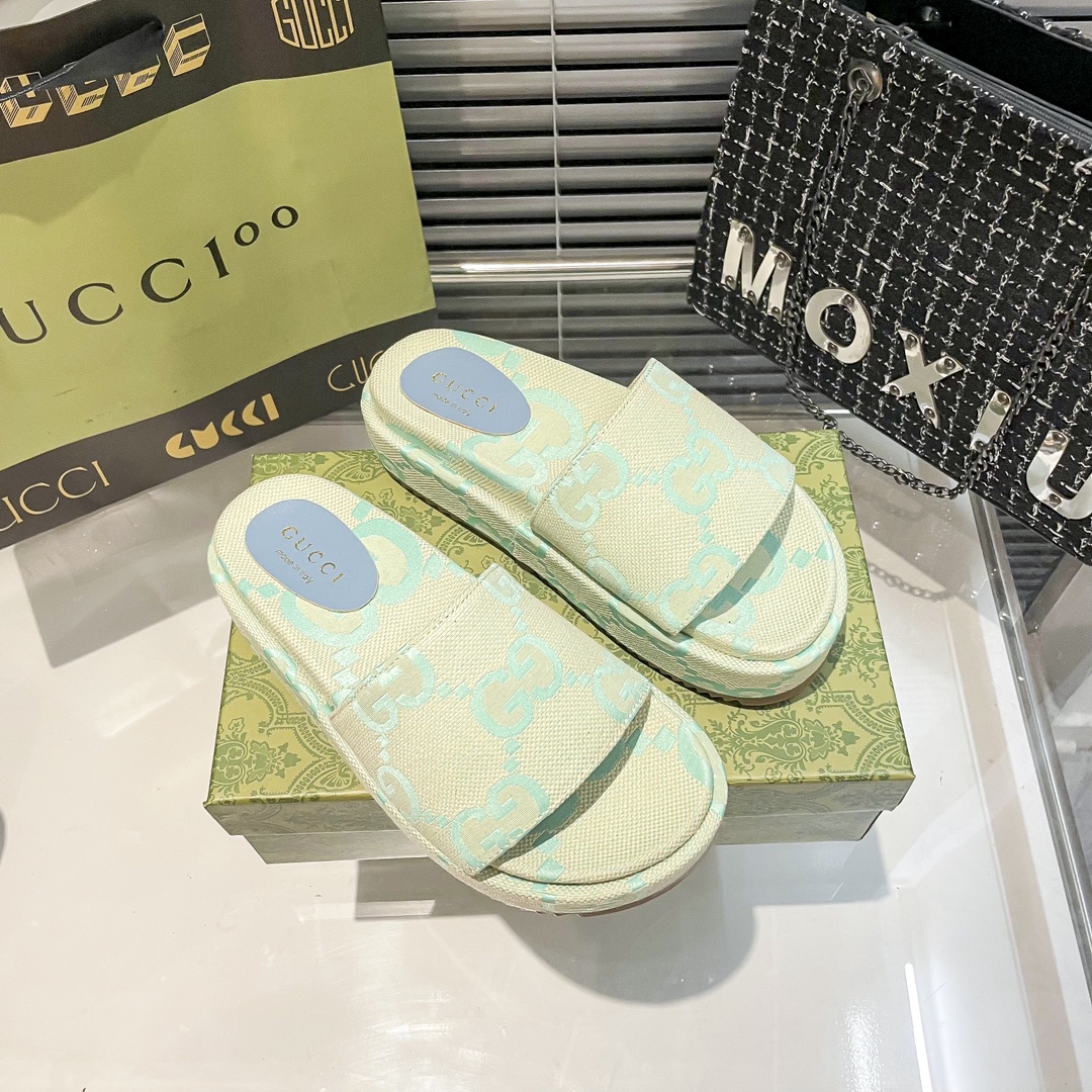 Gucci new platform slippers