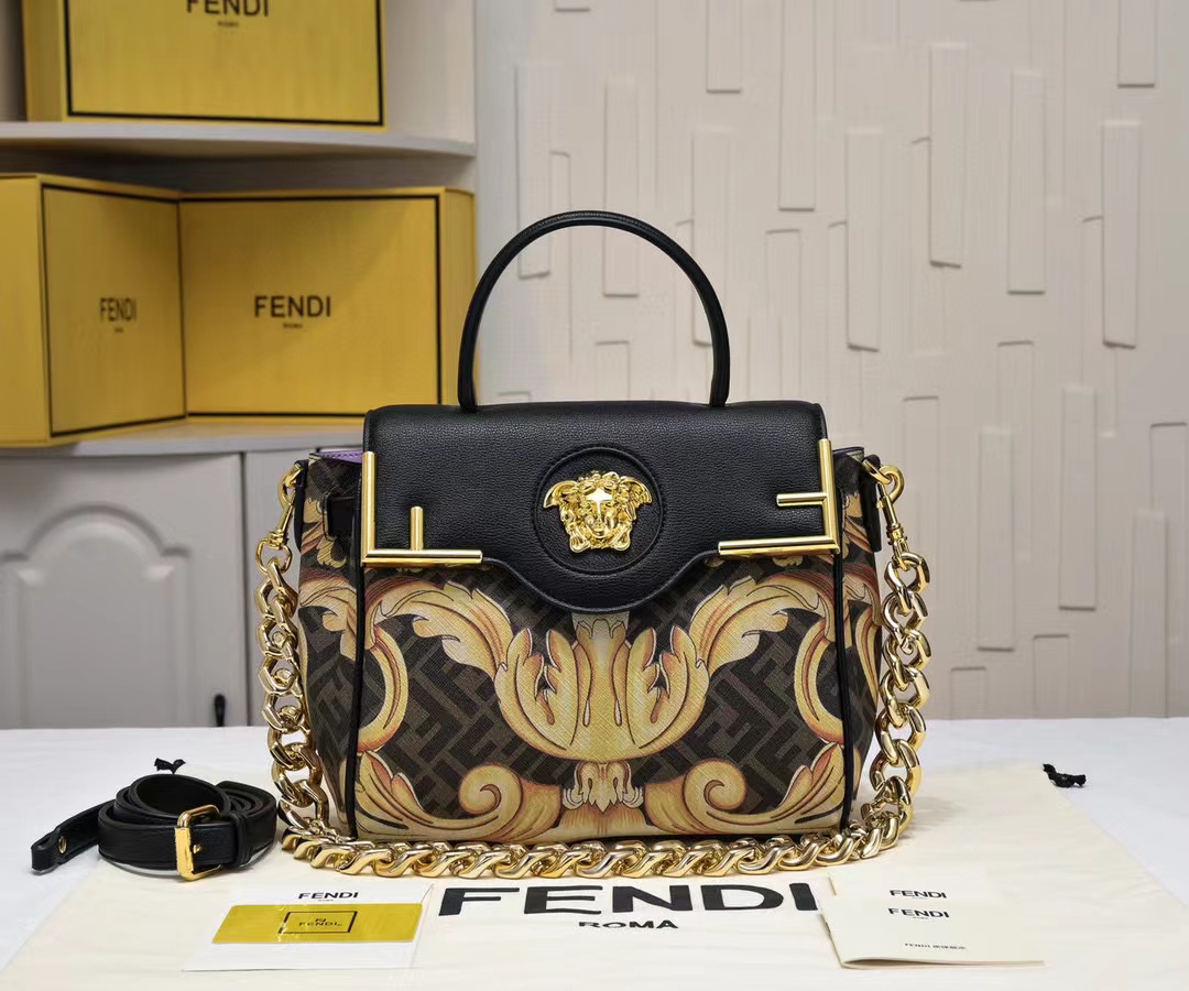 Fendi and Versace collaboration bag
