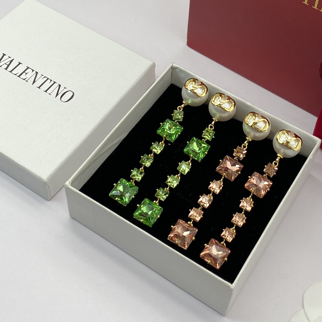 Valentino diamond earrings