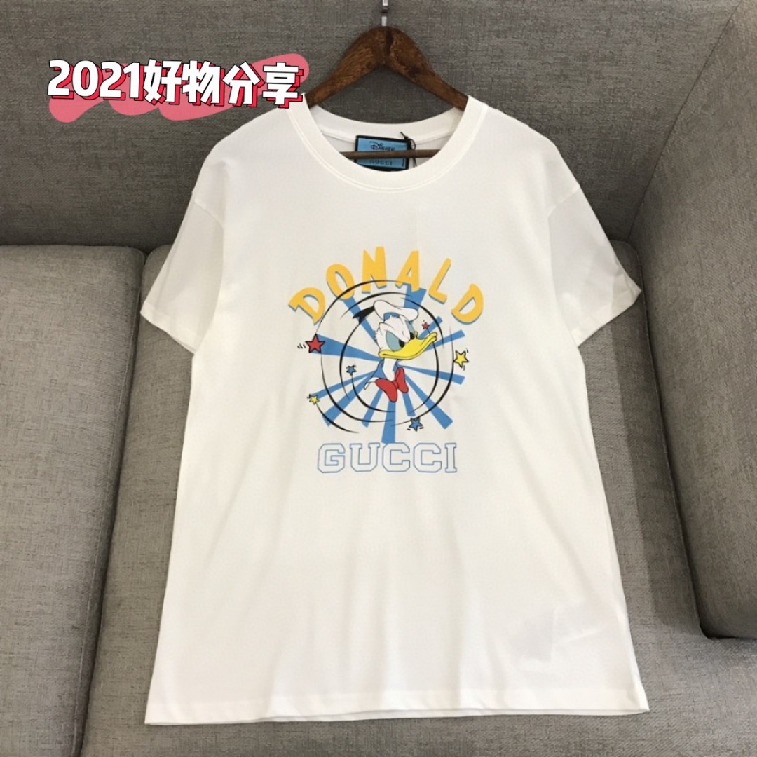 Gucci Donald Duck Printed Breathable Unisex T-shirt