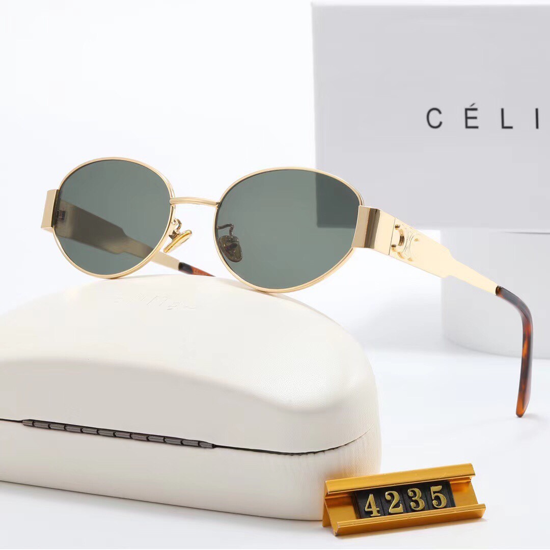 Celine fashion elegant oval sunglasses