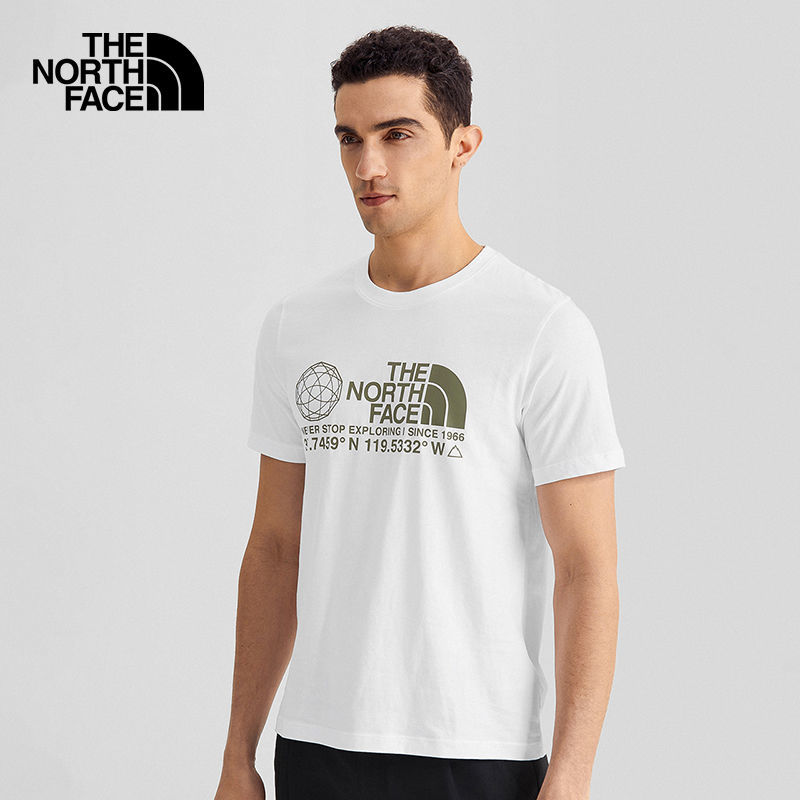 The North Face Official Website Fashion Unisex Round Collar T-shirt