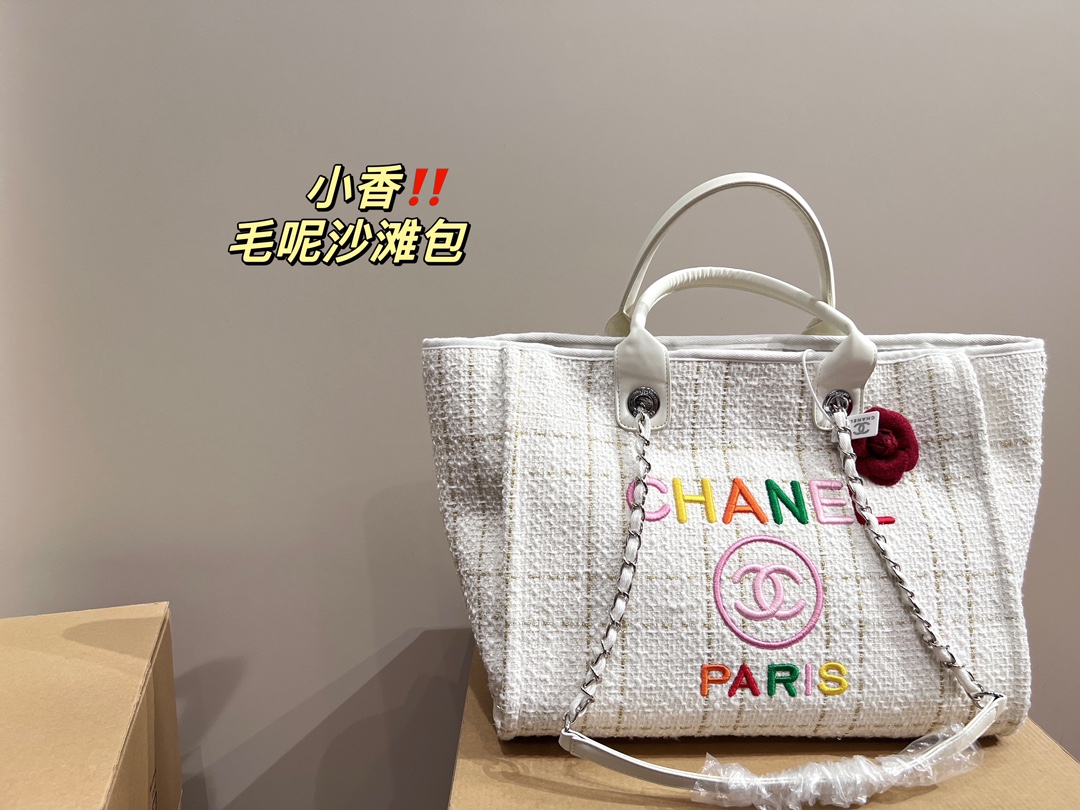 Chanel Wool Beach Bag