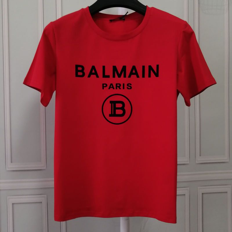 Balmain Summer Cotton 100 Percent Unisex Fashion T-shirt
