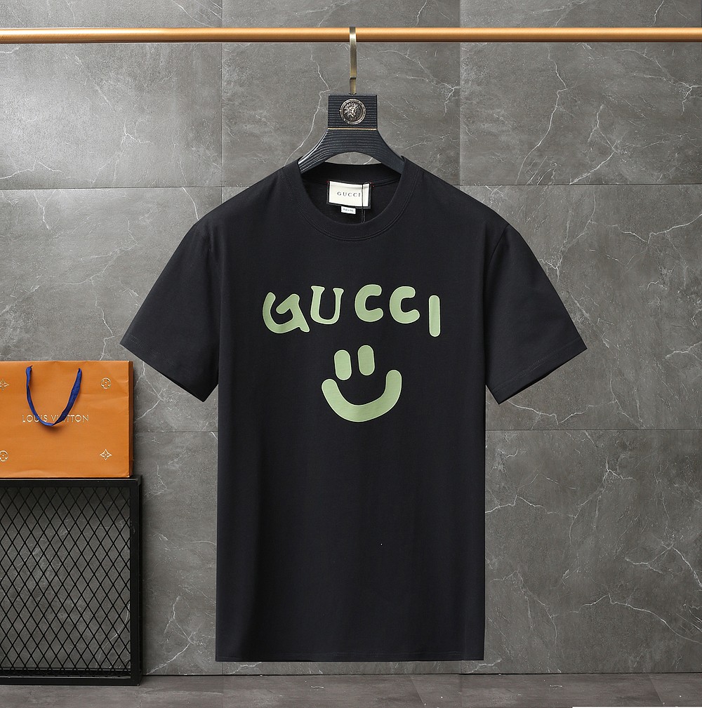 Gucci Smile Printed Summer Cotton 100 Percent Unisex Fashion T-shirt