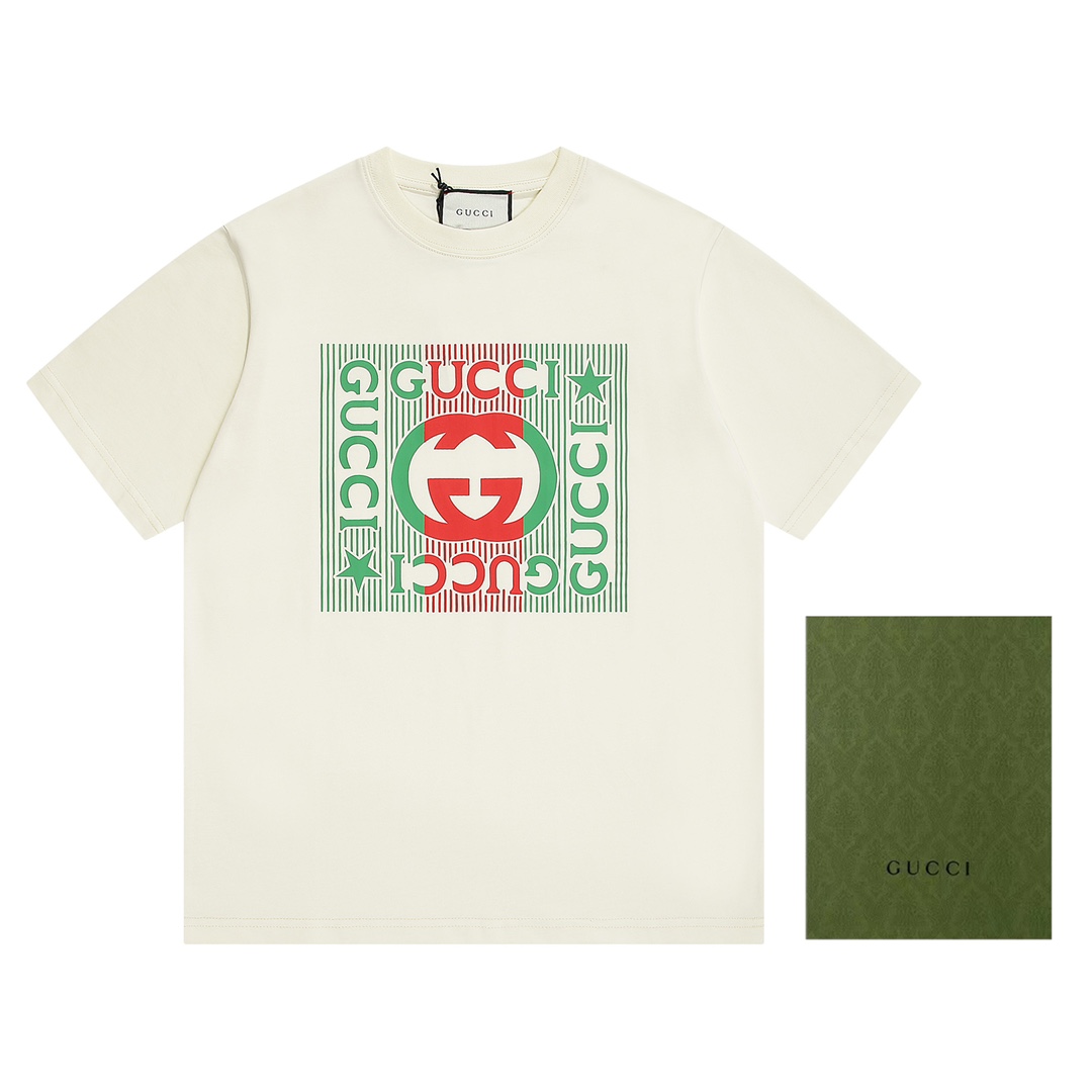 Gucci Summer New Design Cotton Soft Unisex Classic T-shirt