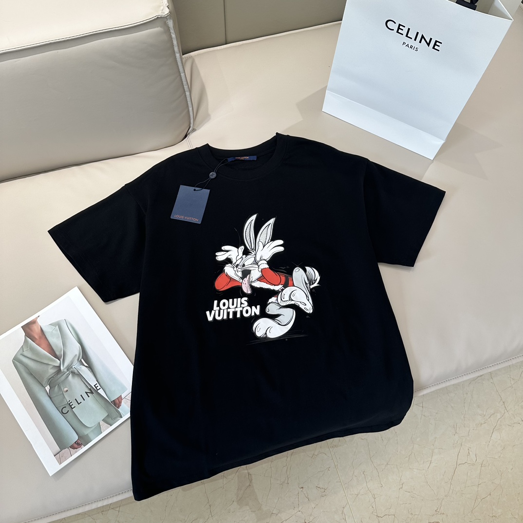 Funny Rabbit Louis Vuitton T Shirt Mens, Cheap Logo Louis Vuitton