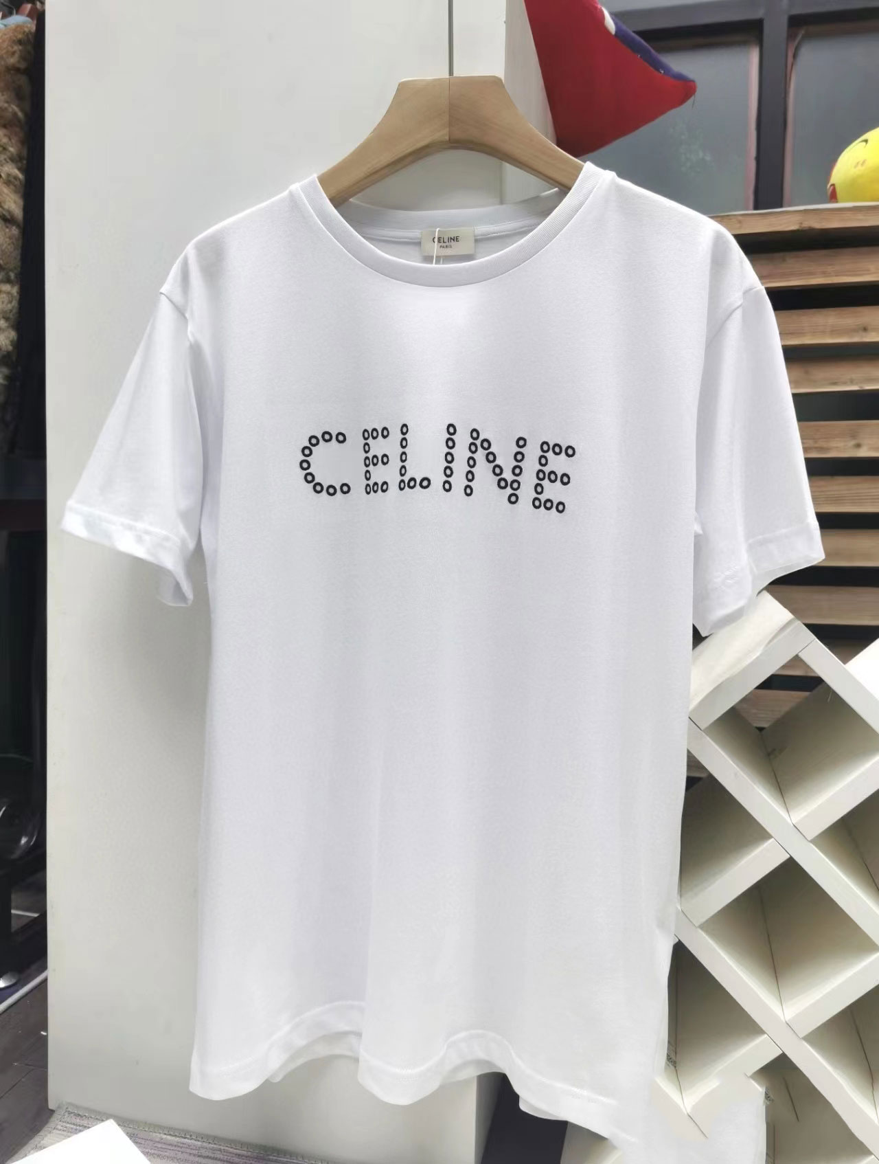 Celine 2023 Cotton 100 Percent Unisex Stylish T-shirt