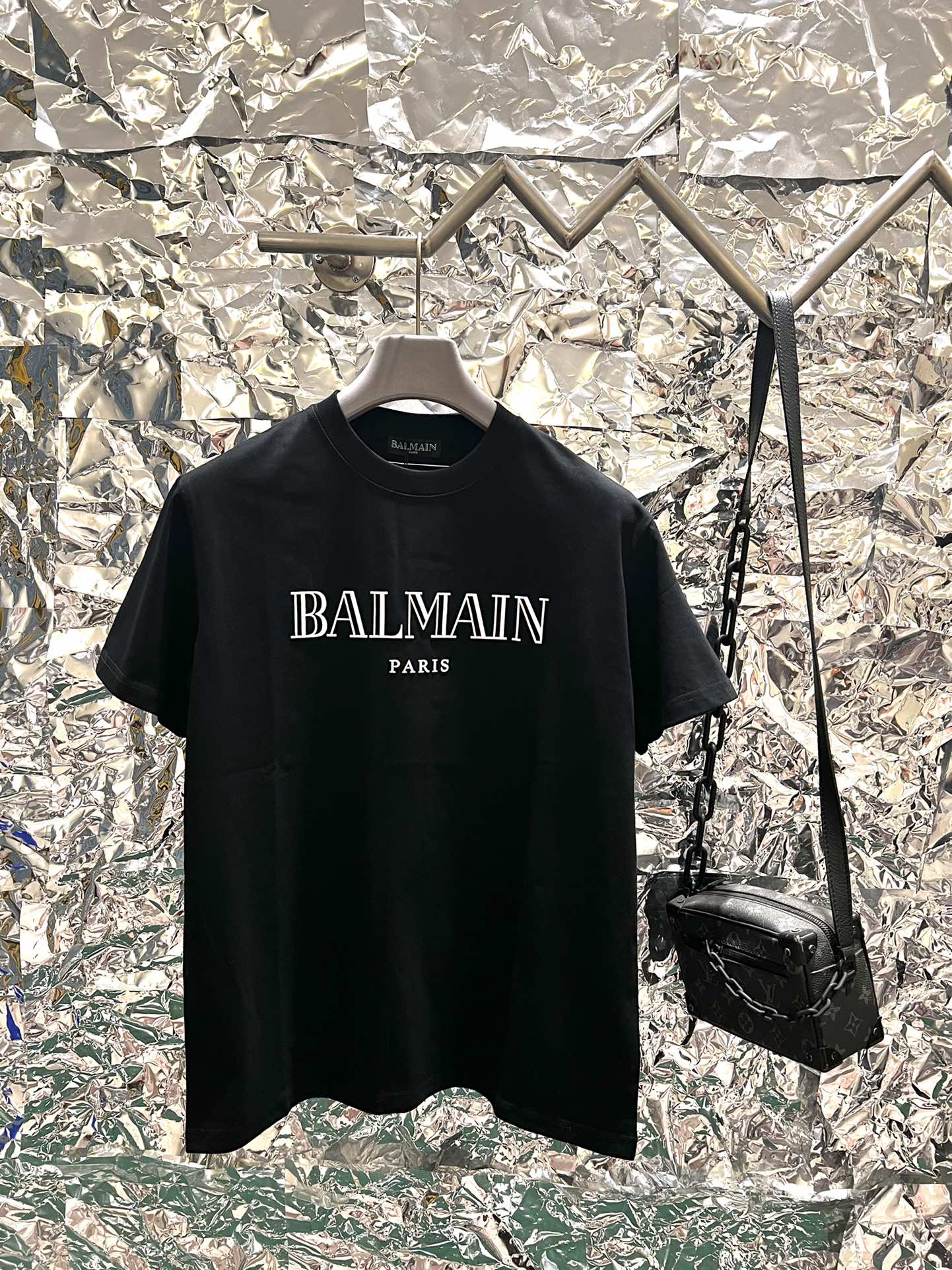 Balmain Summer Cotton Breathable Unisex Fashion T-shirt