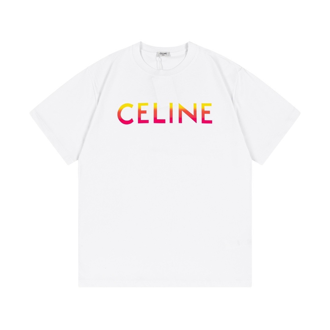 Celine Summer Cotton Breathable Unisex Fashion T-shirt