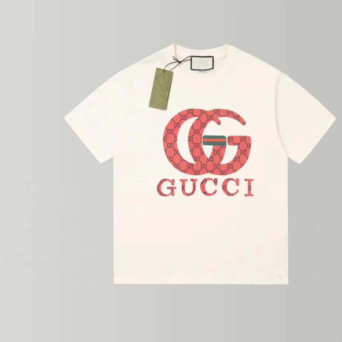 Gucci Summer New Doule G Printed Unisex Fashion T-shirt