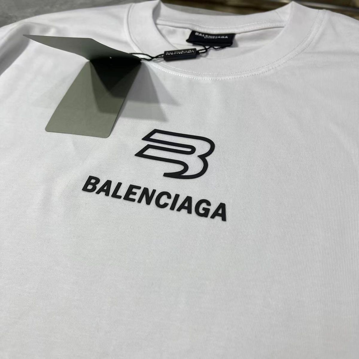 Balenciaga Summer Cotton Breathable Unisex Leisure T-shirt