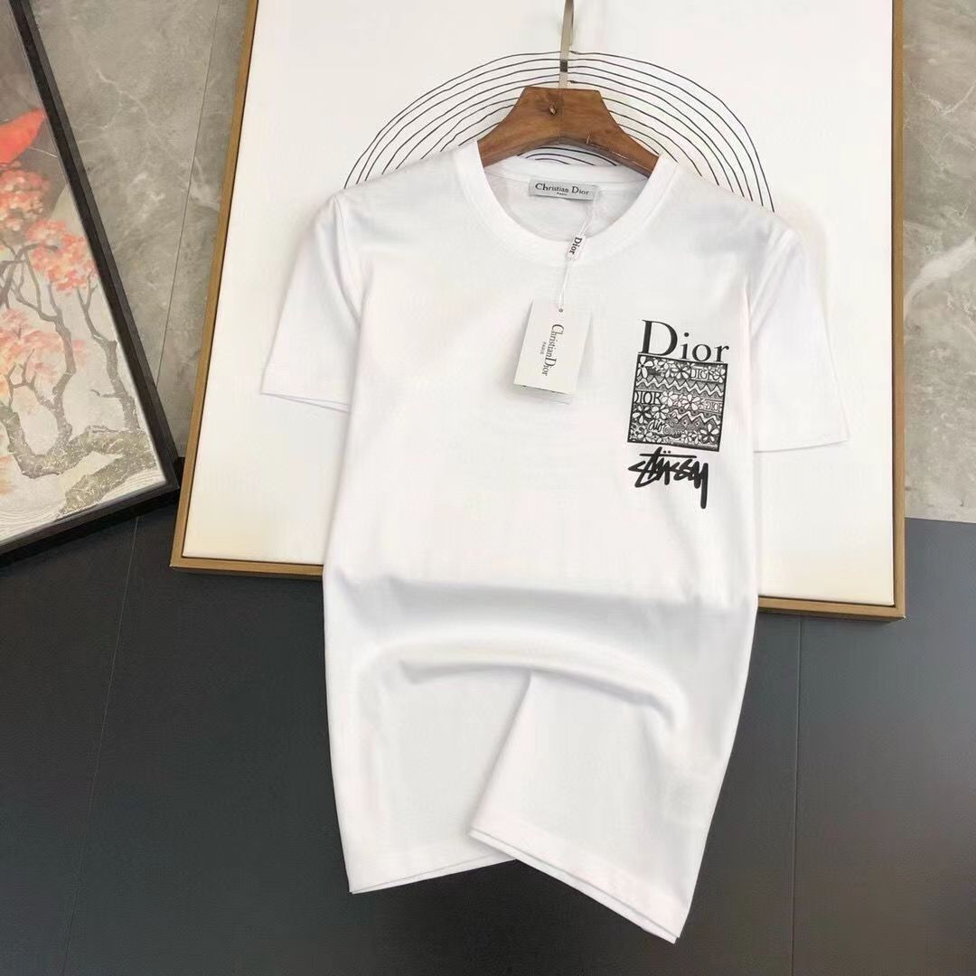 Dior 2023 Unisex Fashion T-shirt Breathable cotton