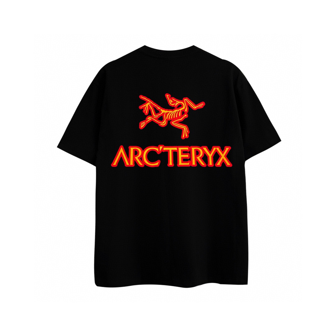Arc teryx Classic Logo Printed  Unisex Casual T-shirt Cotton Breathable