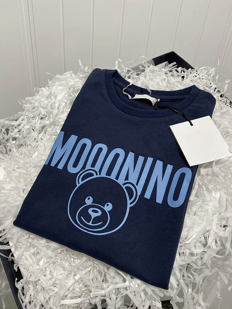 Moschino Lovely Bear Printed Unisex Fashion Short Sleeve