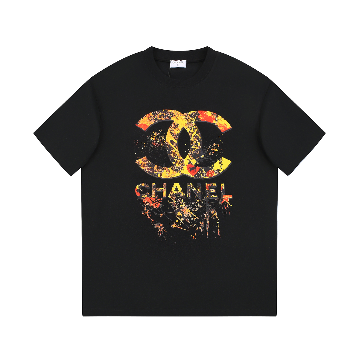 Chanel Double C Embroidered Cotton Breathable Unisex Leisure T-shirt