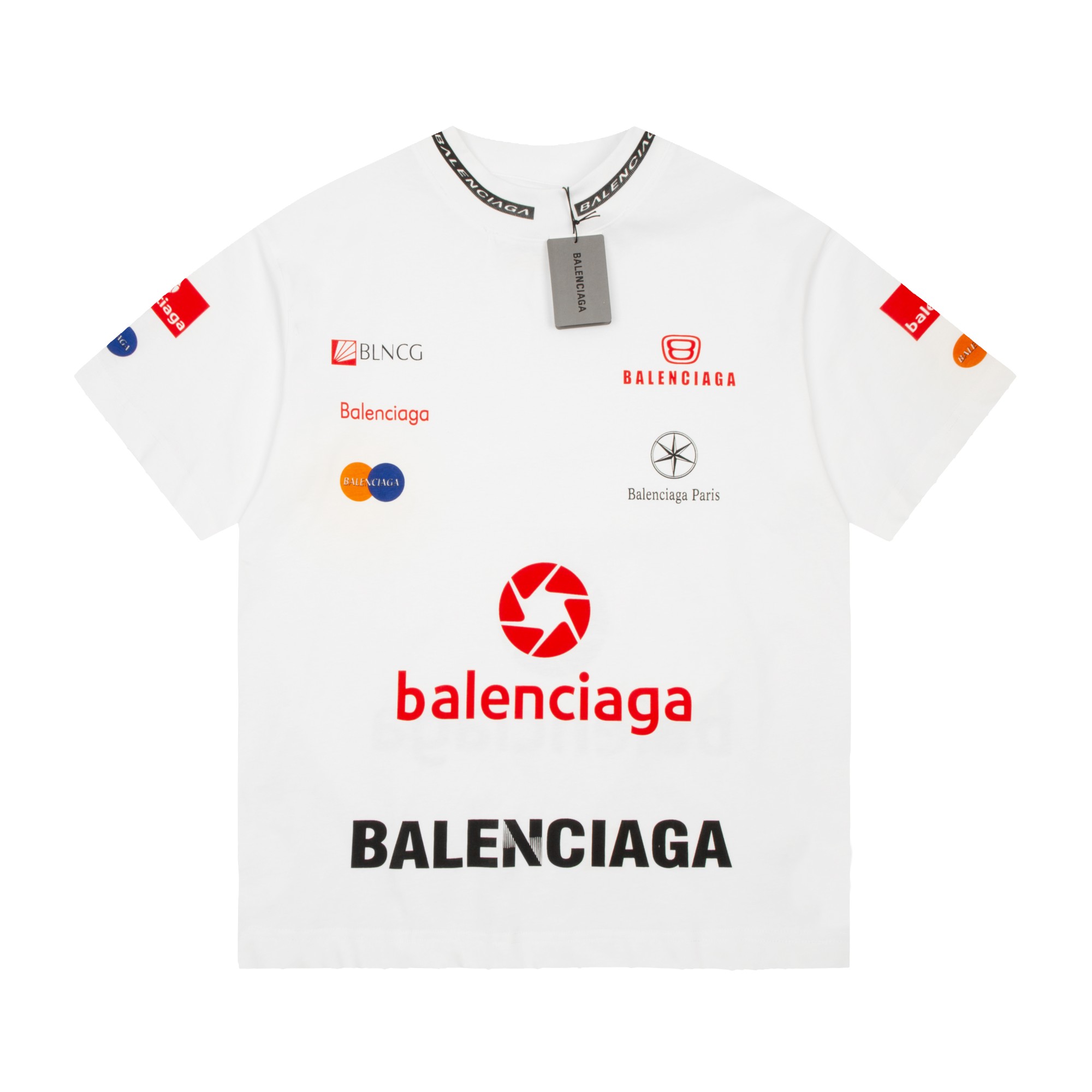 Balenciaga Logo Letter Short Sleeve T-shirt