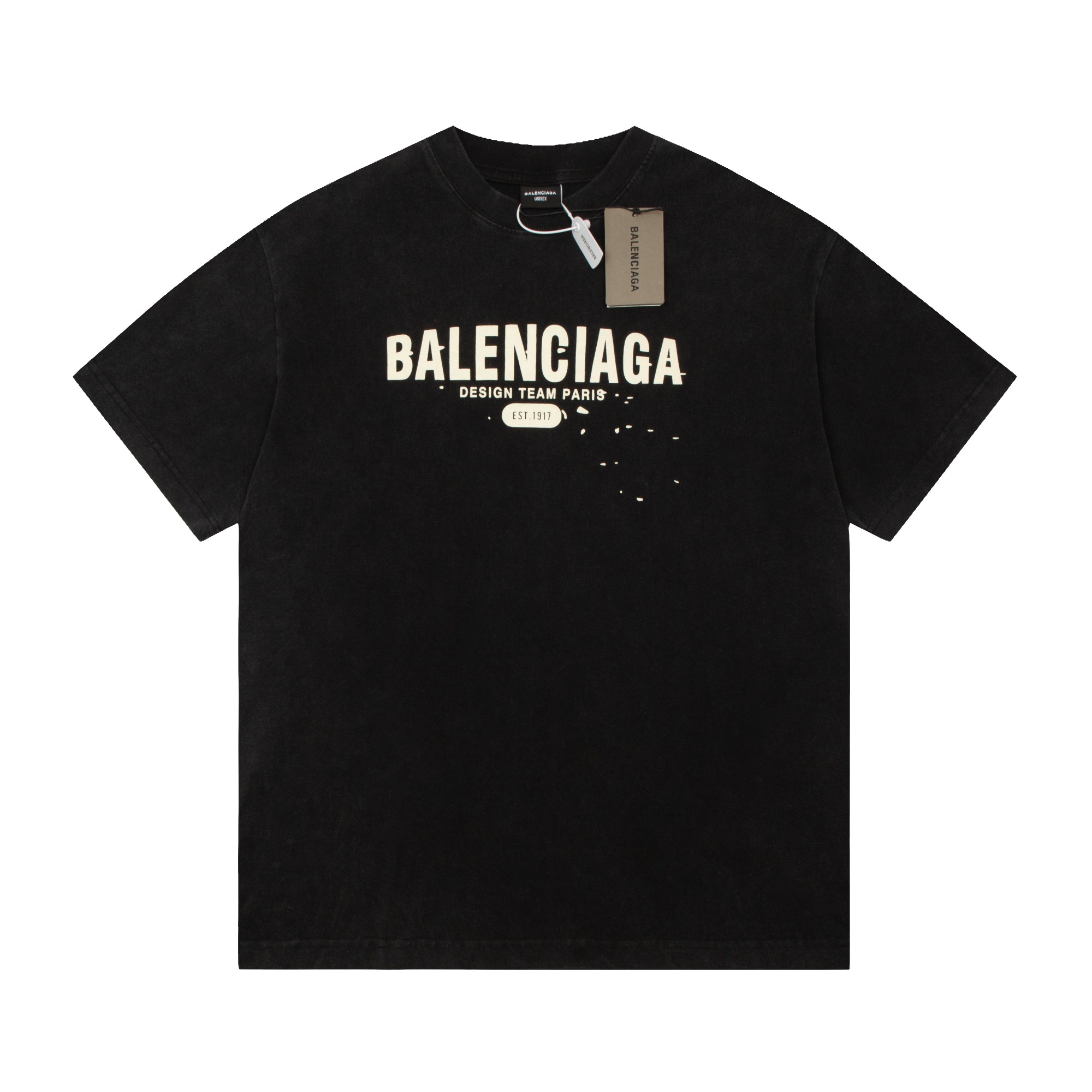 Balenciaga splash ink short sleeve T-shirt