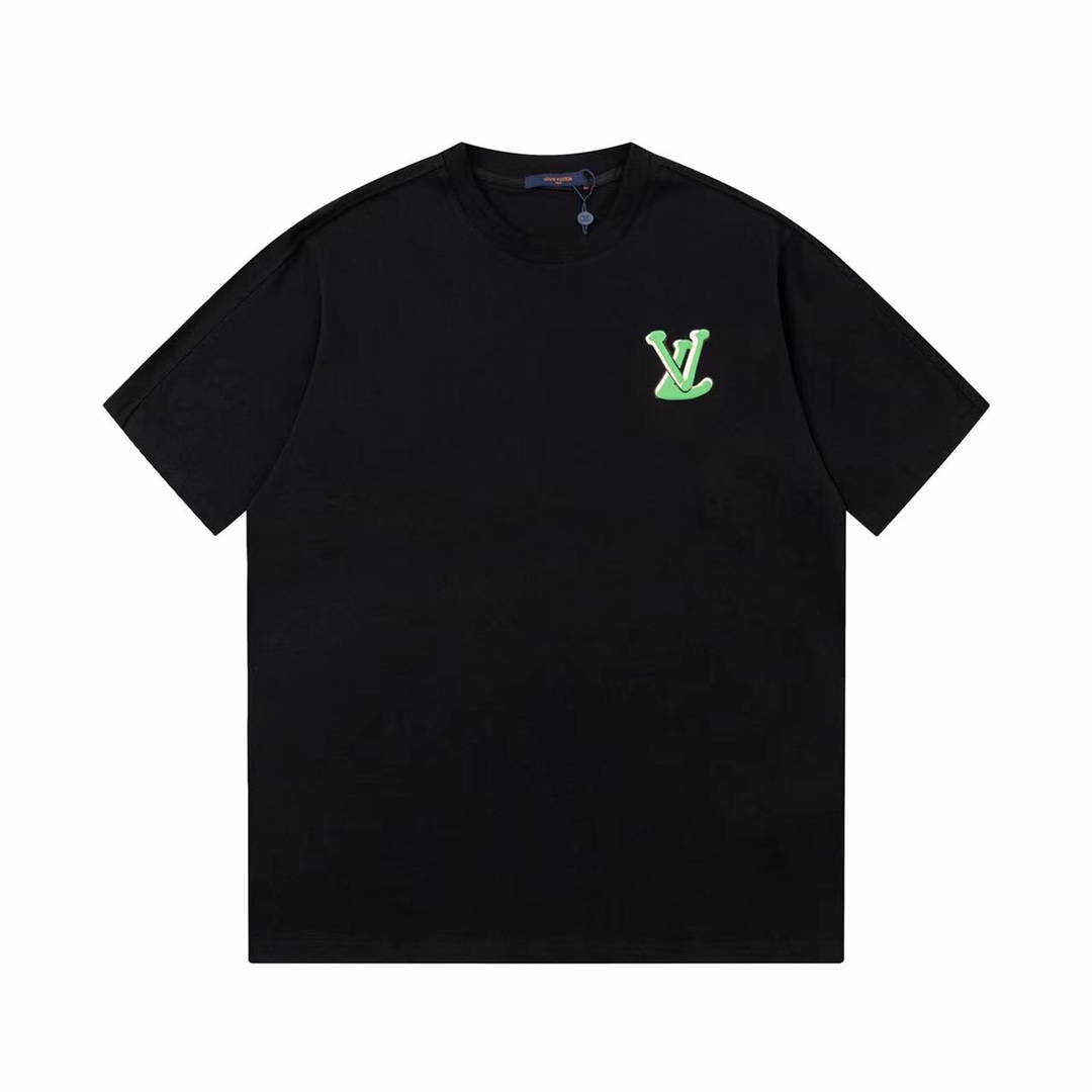 LV Louis Vuitton minimalist basic printed short sleeved T-shirt