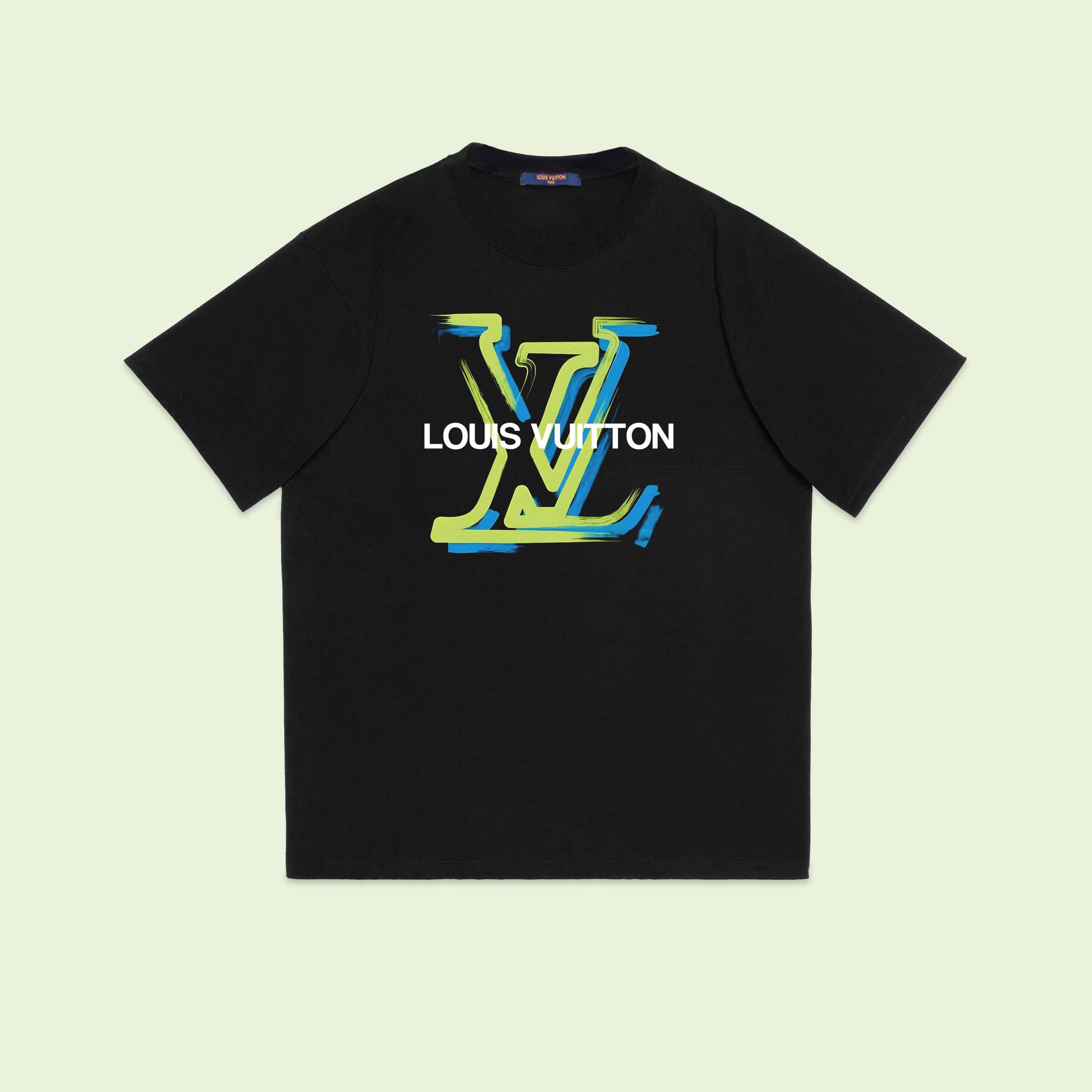 Louis Vuitton LV Overlap Letter Printed Short Sleeve T-shirt