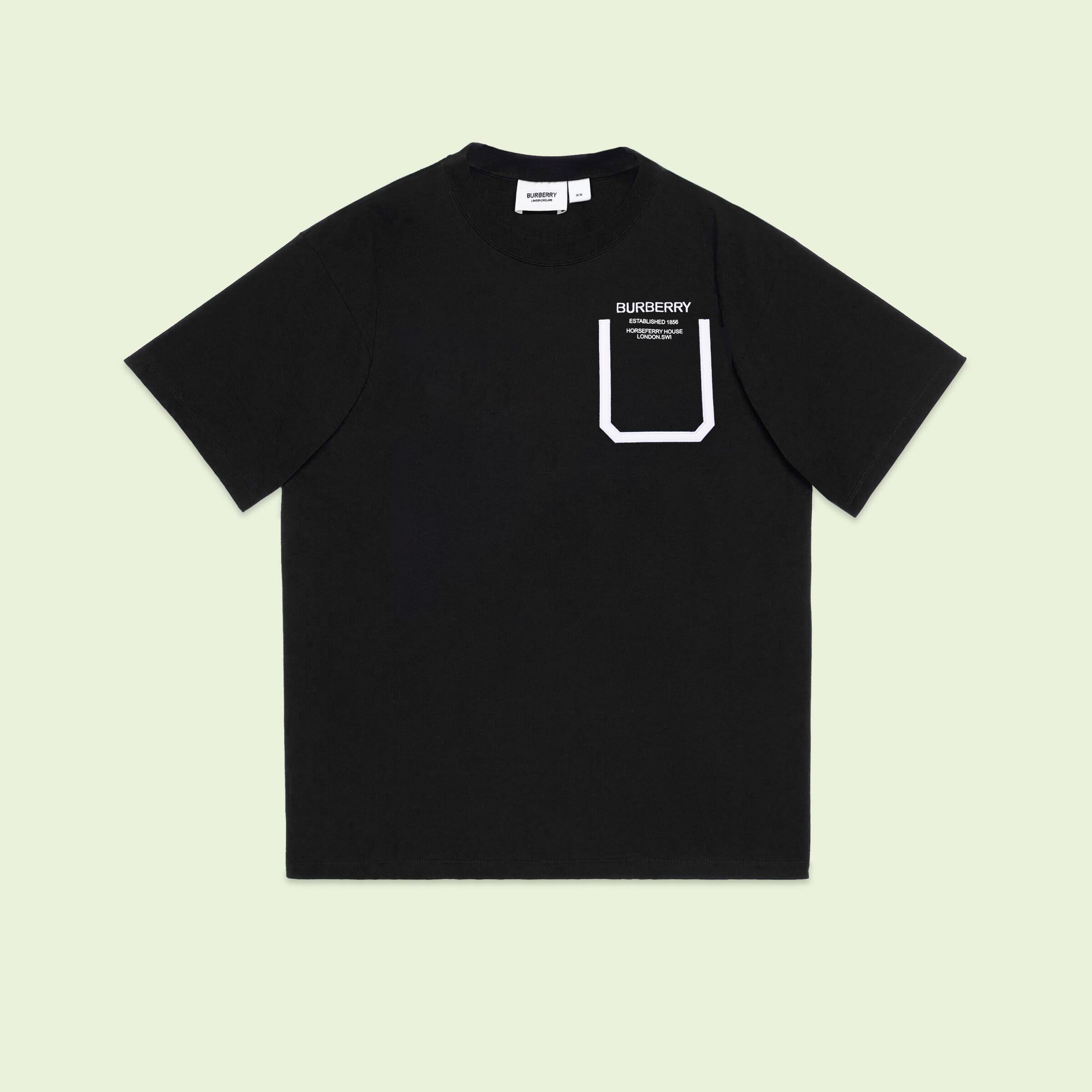 Burberry Chest Letter LOGO Printed Short Sleeve T-shirt