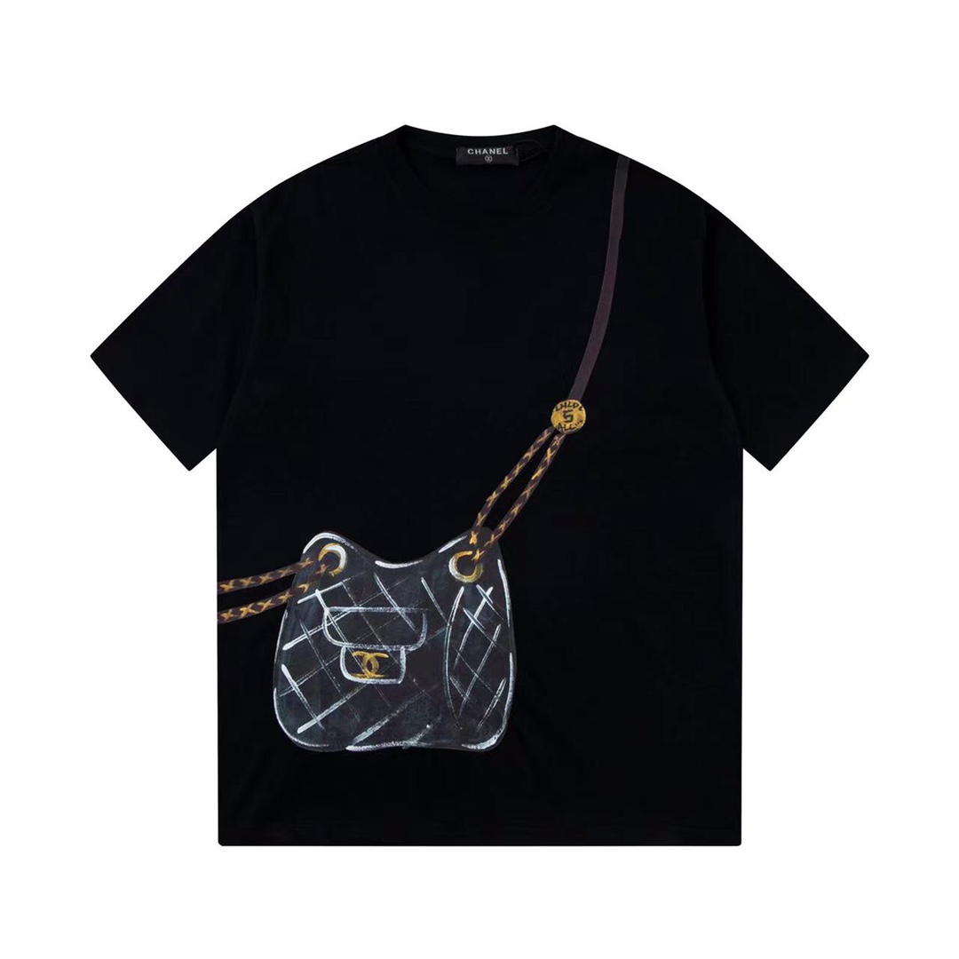 Chanel Handdrawn Bag Short Sleeve T-shirt