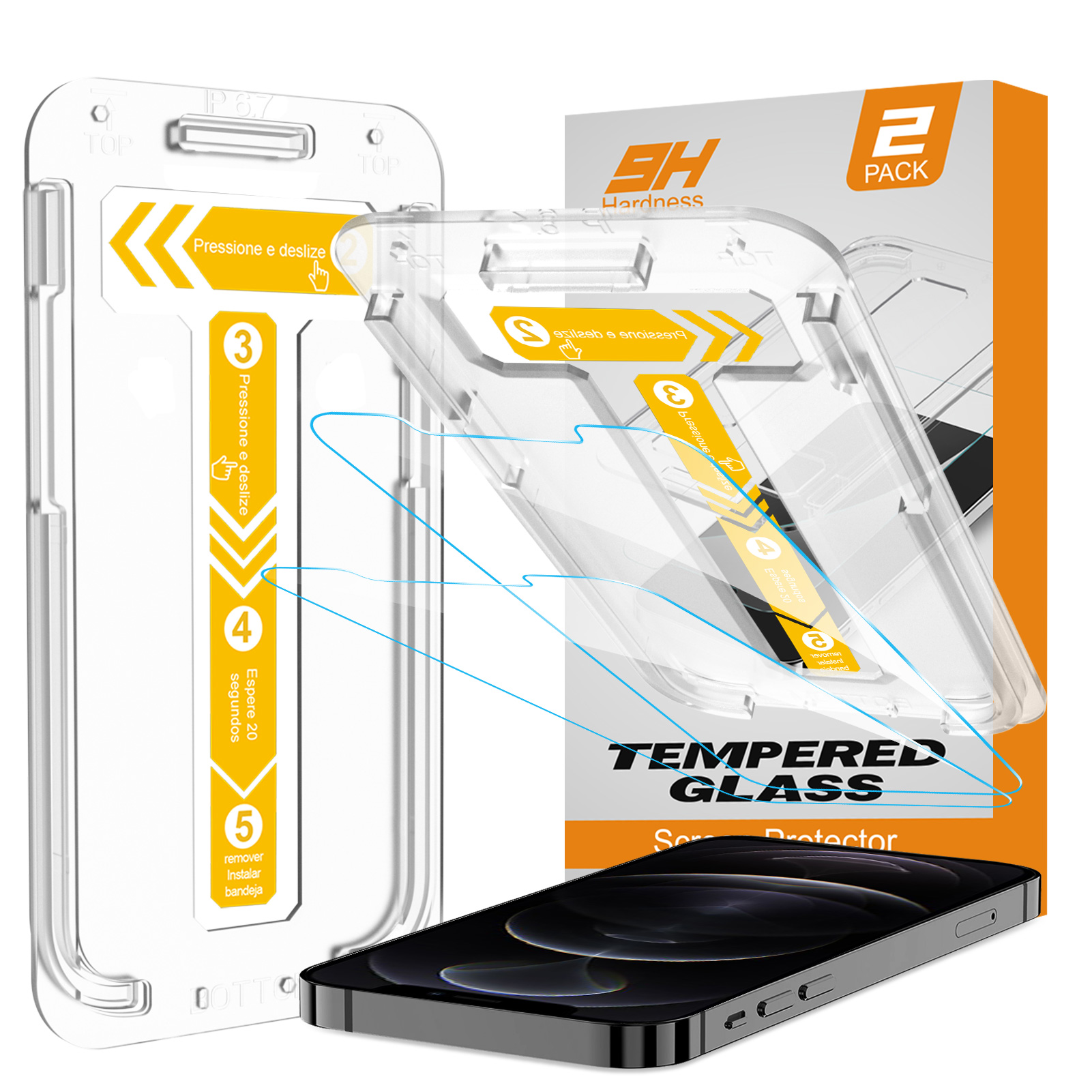 Mohave 2Pack Screen Protector compatible with iPhone X/XS/iPhone 11 pro(5.8-inch, 2018 Model), Tempered Glass