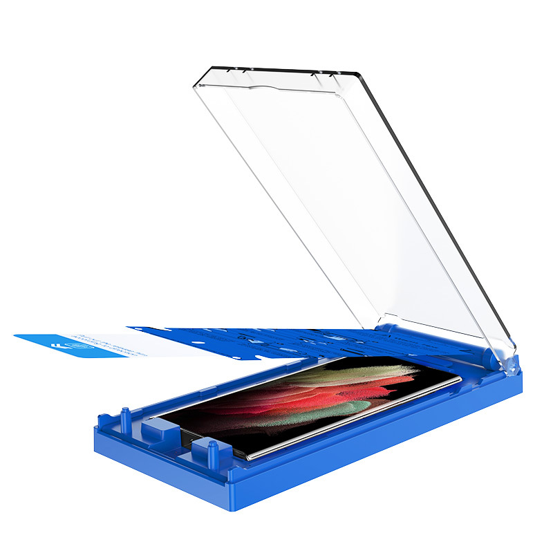 Mohave Premium Screen Protector with Exclusive Blue Easy-install Box for S21 Ultra detail